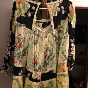Patch floral shirt